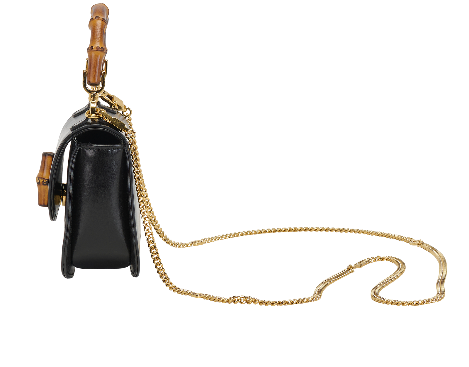 Bamboo 1947 Top Handle, &pound;1,500, Handbags, Black, Leather, Bottom view